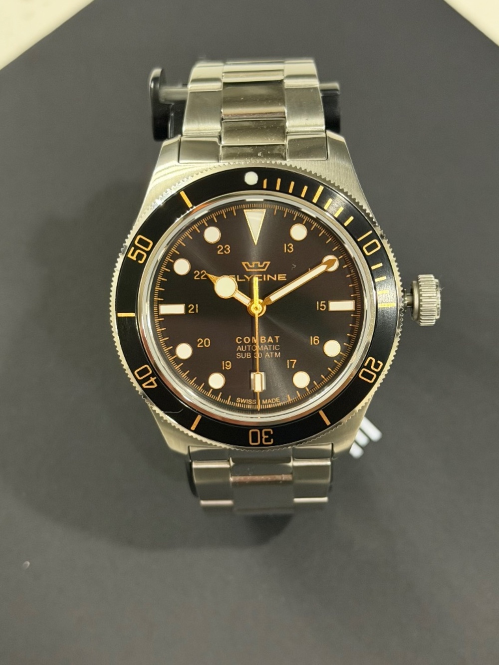 Glycine Combat Sub 39 Men’s watch FULL SET
